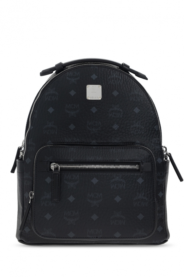 All black mcm backpack best sale